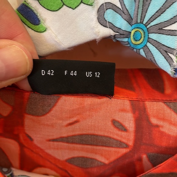 AKRIS shirt US 12 (10)animal print cotton, new blouse - Picture 3 of 6